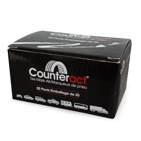 Counteract Mark-All Tire Crayon - White - 20 Pack