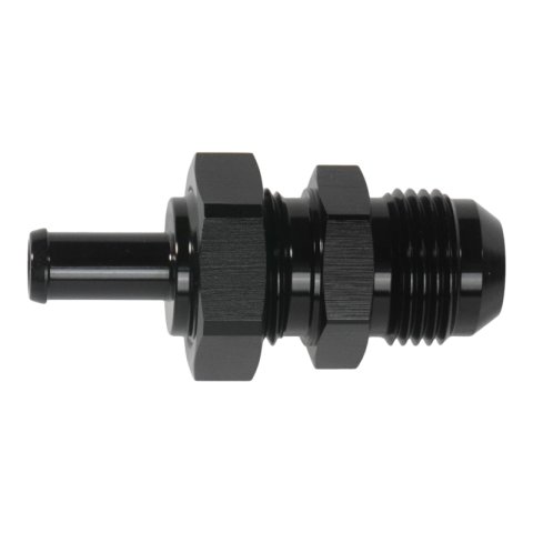 DeatschWerks 10AN Male Flare Bulkhead to 3/8in Hose Barb Straight