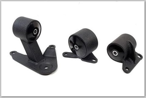 Innovative 92-96 Prelude F-Series/H-Series Black Steel Mounts 85A Bushings