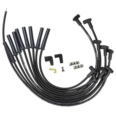 Moroso Ford 289/302/351W HEI-Style Cap Ultra 40 8.5mm Multi-Angle Boot Spark Plug Wire Set - Black