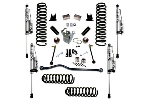 Superlift 07-18 Jeep Wrangler JK Unlimited 4in Lift Kit w/ Fox 2.0 RESI Shocks