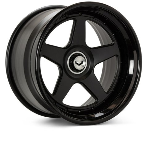 Vossen GEN-01 3pc - 21x13 - Cntr Lock - Satin Blk Cntr / Gloss Blk Out - Lamborghini Aventador Rear