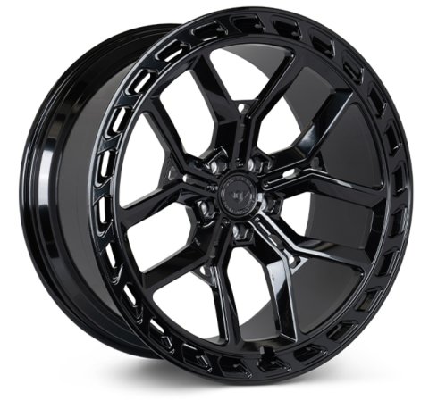 Vossen X Urban Forged UVX - 22x10.5 - ET26 - 5x120 - 72.6 - GB - Gloss Black - Defender Front