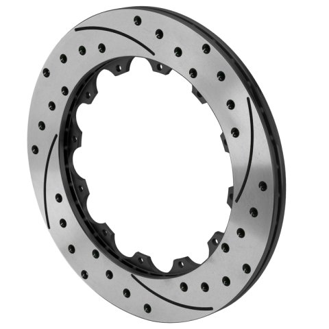 Wilwood 12x8.75 Black Right Side SRP Drilled & Slotted Rotor Ring