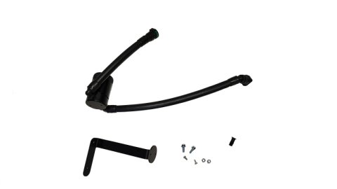 J&L 15-17 Ford F-150 5.0L Oil Separator 3.0 PCV Side - Black Anodized