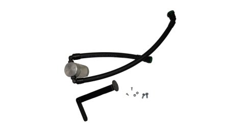 J&L 21-26 Ford F-150 5.0L Oil Separator 3.0 PCV Side - Clear Anodized