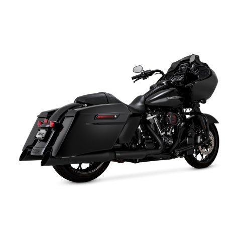 Vance & Hines 17-26 HD Touring Backslash 450 Slip-on Exhaust - Wrinkle Black