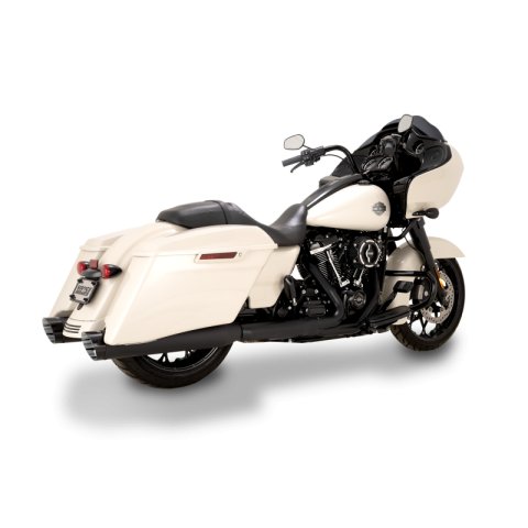 Vance & Hines HD M8 Touring Razorback 450 Slip-on Exhaust - Wrinkle Black