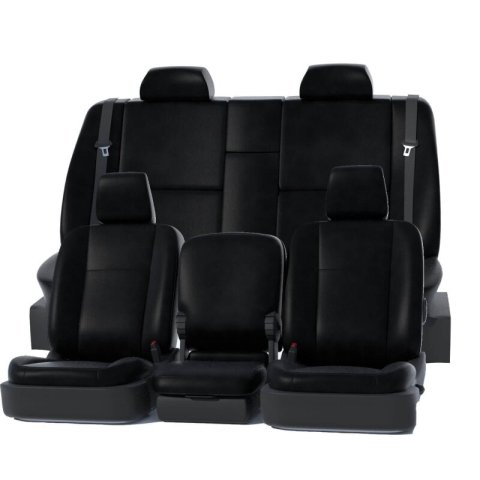 Covercraft 2025 Ford Explorer Leatherette Precision Fit Custom 2nd Row Seat Covers - Black