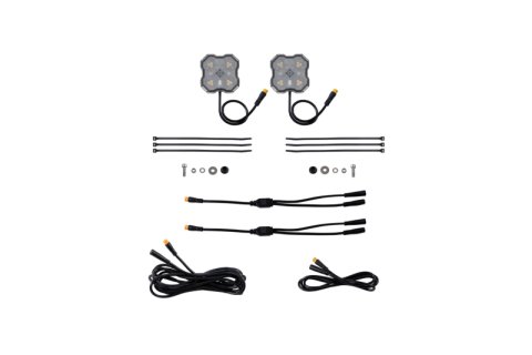Diode Dynamics Rock Light -Amber/White - M8 Add-On 2-Pack