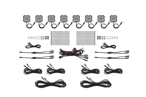 Diode Dynamics Rock Light -Amber/White - M8 8-Pack