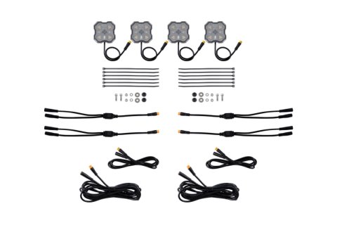 Diode Dynamics Rock Light - Amber/White- M8 Add-On 4-Pack