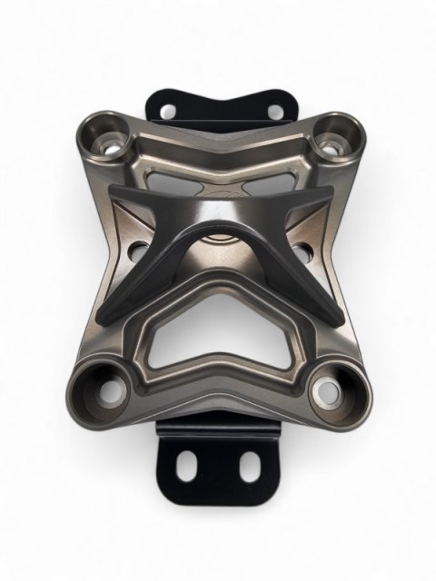 Elektric Offroad 2022+ Can Am X3 Maverick 10 Bolt Radius Rod Plate With Pull Hook (Gun Metal)