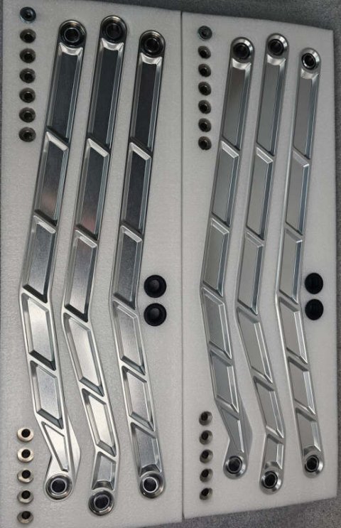 Elektric Offroad 2017+ Can-Am X3 Maverick High Clearance Radius Rods In Clear Finish For 72In