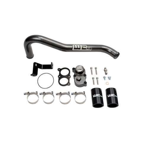 Wehrli 06-10 Duramax LBZ/LMM Thermostat Housing Kit - Flat Black