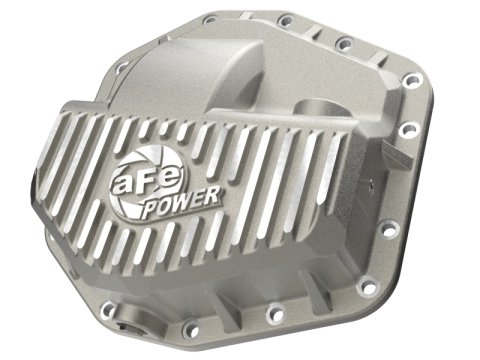 aFe POWER Street Series Front Diff Cover Raw w/ Machined Fins Ford F-250/350 23-26(Dana M235)