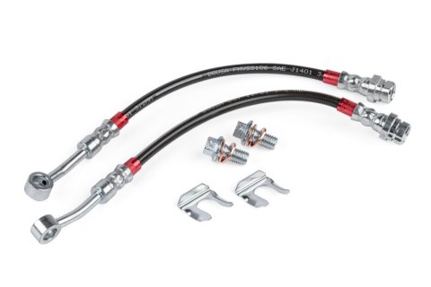 APR 17-20 Audi RS3/15-24 Volkswagen Golf R Braided Stainless Steel Brake Line Set - Rear