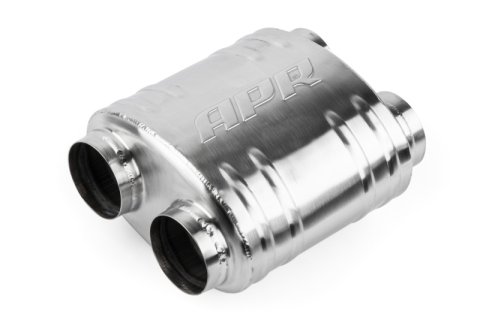 APR Premium Sound Absorption Muffler - Dual 70mm (2.75in) - Oval Body 217mm x 134mm x 210mm