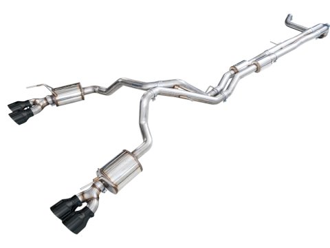 AWE Tuning 2021+ Cadillac Escalade 6.2L ESV 0FG Dual Exit Exhaust System w/ 5in Diamond Blk Tips