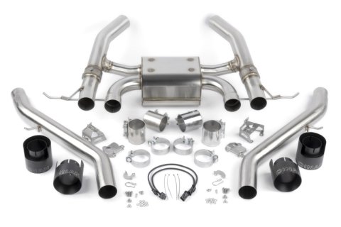 Dinan 21-27 BMW M3/M4 (G80/G82/G83) Valved Axleback Exhaust System - Black Tips
