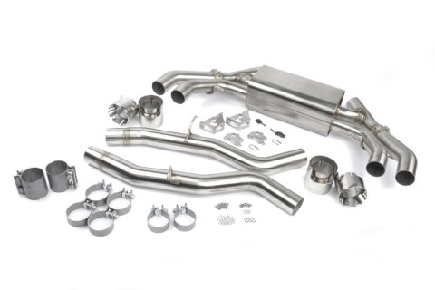 Dinan 20-25 BMW X3 M/X4 M (F97/F98) Free Flow Axleback Exhaust System - Polished Tips