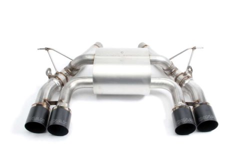 Dinan 15-20 BMW M3/M4 (F80/F82/F83) Free Flow Axleback Exhaust System - Black Tips