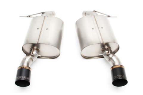 Dinan 07-13 BMW 335i/335is/335xi (E92/E93) Free Flow Axleback Exhaust System - Black Tips