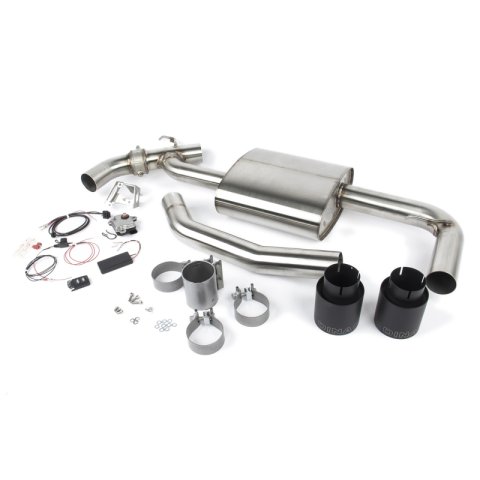 Dinan 17-24 Mini Cooper Clubman/Countryman S (F54/F60) Valved Axleback Exhaust - Black Tips