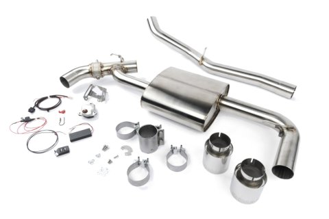 Dinan 17-24 Mini Cooper Clubman/Countryman S ALL4 (F54/F60) Valved Axleback Exhaust - Polished Tips