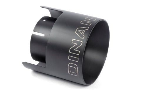 Dinan Double-Walled 4.5in Clamp-On Exhaust Tip - Black - 4.5in Outlet / 3in Inlet