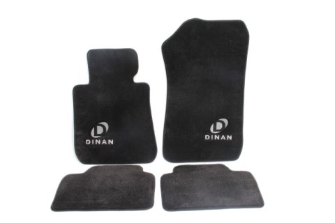 Dinan 11-17 BMW 535i GT F10 Signature Floor Mats Black w/ Silver Logo - Set of 4