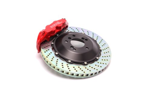 Dinan 12-21 BMW 3/4-Series (F30/F31/F32/F34/F36) Standard/Red Caliper/Drilled Brake Set - Front