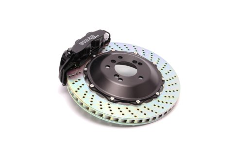 Dinan 97-03 BMW 5-Series (E39) Black Caliper/Drilled Brake Set - Rear