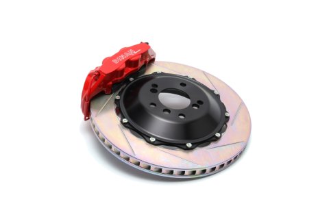 Dinan 12-21 BMW 2/3/4-Series (F22/F30/F31/F32/F34/F36) RWD/Red Caliper/Slotted Brake Set - Rear