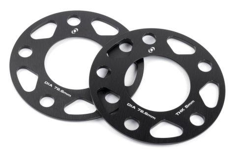 Dinan Wheel Spacers - 5x120 - 72.6mm CB - 5mm Thick (Set of 2)