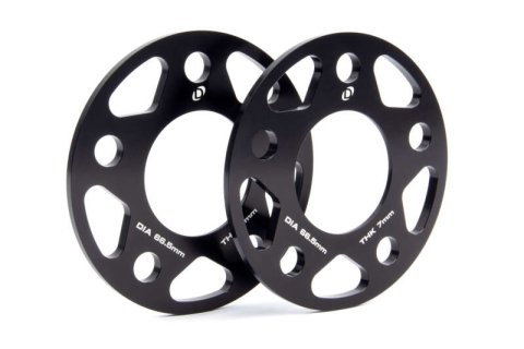 Dinan Wheel Spacers - 5x112 - 66.5mm CB - 7mm Thick (Set of 2)