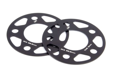 Dinan Wheel Spacers - 5x112 - 66.5mm CB - 3mm Thick (Set of 2)