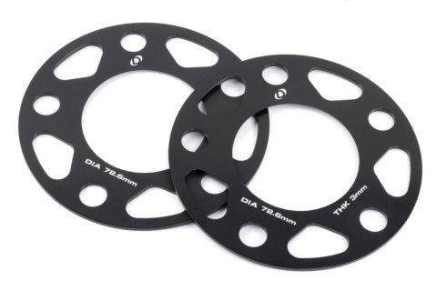 Dinan Wheel Spacers - 5x120 - 72.6mm CB - 3mm Thick (Set of 2)