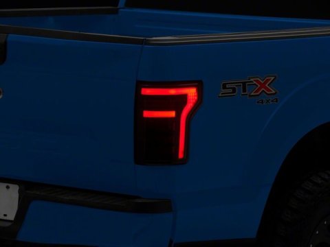 Raxiom 15-20 Ford F-150 RBX LED Tail Lights- Black Housing- Smoked Lens
