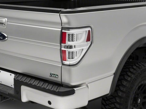 Raxiom 09-14 Ford F-150 Styleside G2 LED Tail Lights- Chrome Housing- Clear Lens