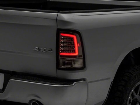 Raxiom 09-18 Dodge RAM 1500 Axial Series LED Tail Lights- Chrome Housing- Clear Lens