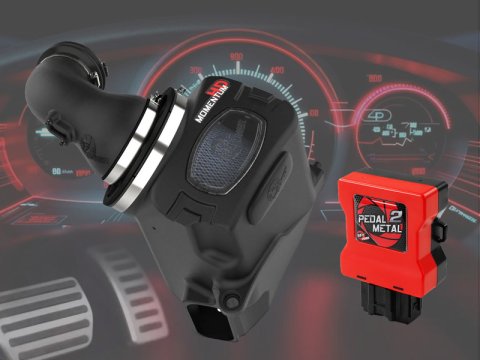 aFe 20-26 GM Trucks/SUV L6-3.0L (td) Power Pack Stage 3 - Momentum Intake & P2M Throttle Enhancer (1x afe50-70121T, 1x afe77-20001)