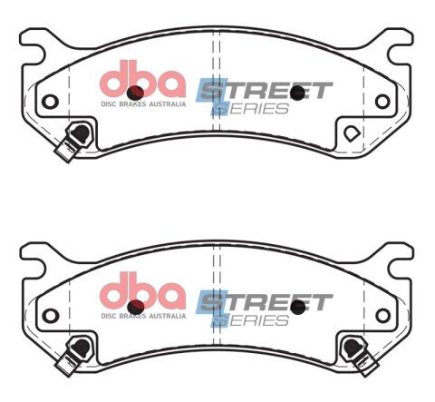DBA 02-08 Cadillac Escalade (wAkebono Rear Calipers) Front Rotor & Pad Kit Level 1 (2x dbaDBA2000, 1x dbaDB2080SS)