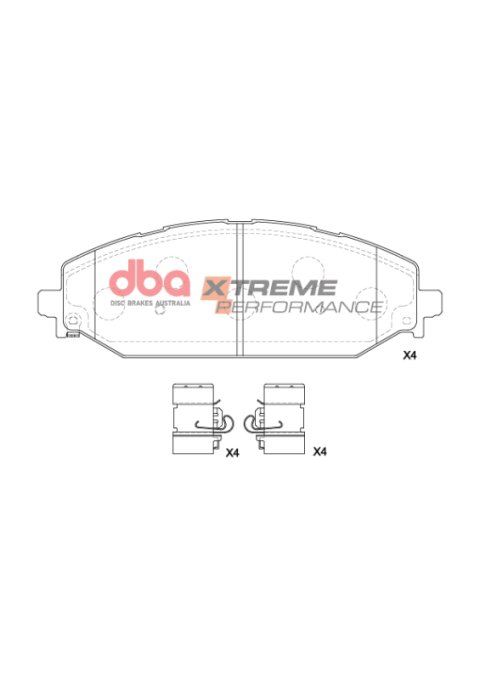 DBA 2018+ RAM 1500 5.7L V8 4WD Front Rotor & Pad Kit Level 5 (2x dbaDBA43266S, 1x dbaDB15195XP)