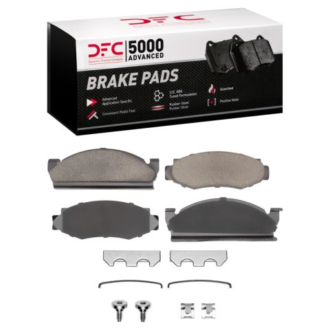 DFC 78-81 Jeep Scrambler Front Rotors with 5000 Advanced Brake Pads w/Hardware (1x dfc1551-0091-01, 2x dfc600-42017)