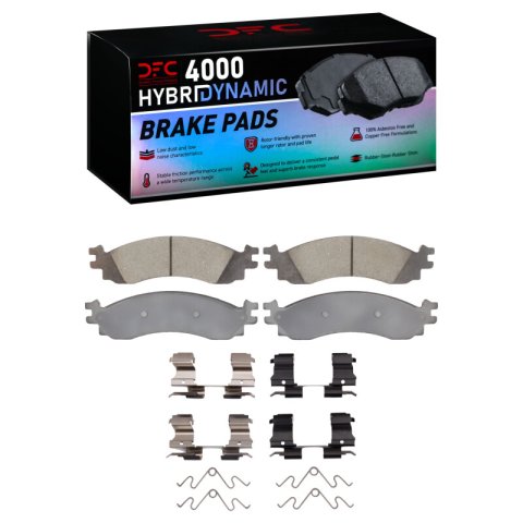DFC 06-10 Ford Explorer Front Rotors w/4000 HybriDynamic Brake Pads w/Hardware (1x dfc4000-1158-01, 2x dfc600-54203)