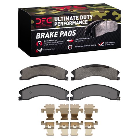 DFC 12-21 Nissan NV3500 Rear Rotors with Ultimate Duty Performance Brake Pads w/Hardware (1x dfc1400-1565-11, 2x dfc600-67101)