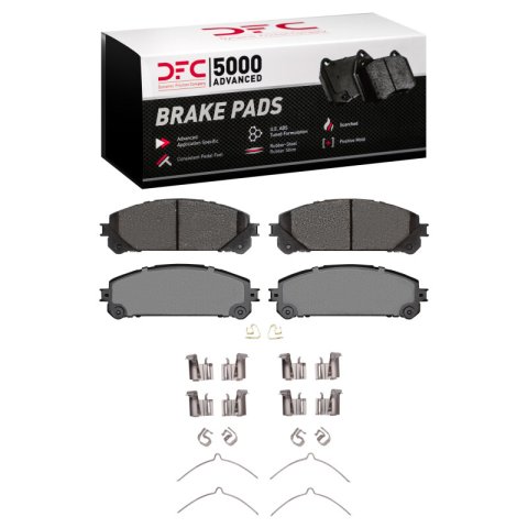 DFC 08-21 Lexus NX300 Front Rotors with 5000 Advanced Brake Pads w/Hardware (1x dfc1551-1324-01, 2x dfc600-76138)
