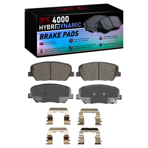 DFC 10-16 Hyundai Genesis Coupe Front Geospec Rotors w/4000 HybriDynamic Brake Pads w/Hardware (1x dfc4000-1413-01, 2x dfc604-03034)