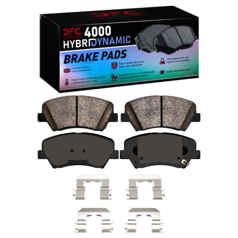 DFC 11-16 Hyundai Elantra Coupe Front Geospec Rotors w/4000 HybriDynamic Brake Pads w/Hardware (1x dfc4000-1543-01, 2x dfc604-03038)